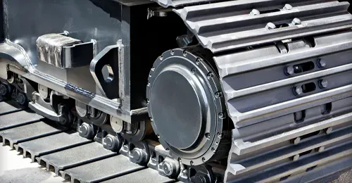 Continuous Track Drive for a Tank or Tractor