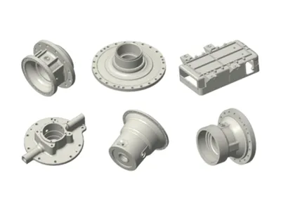 Gearbox, Housings, & Flanged Hubs Gearbox and Transmission Housings, Flanged Hubs, Coupling Housings, Drivetrain, Axle End Housings